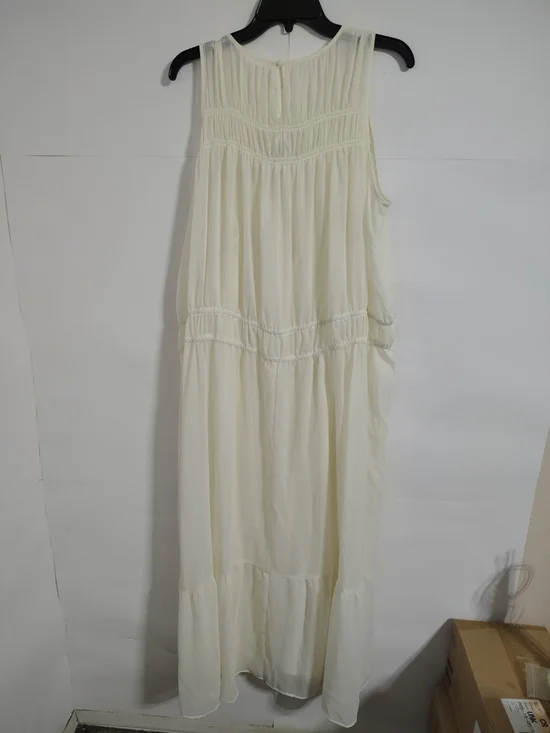 a new day Cream Tiered Sleeveless Maxi Dress - Picture 3 of 6